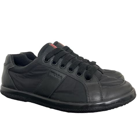 Prada Men's Blue Leather Sneaker 4E2845 